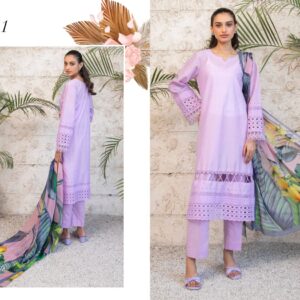 Premium Unstitched Lawn Collection - Johra Hadeed